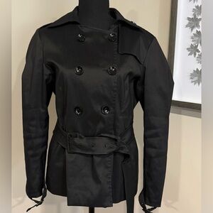Samuel Dong Classic Black Trench Coat
